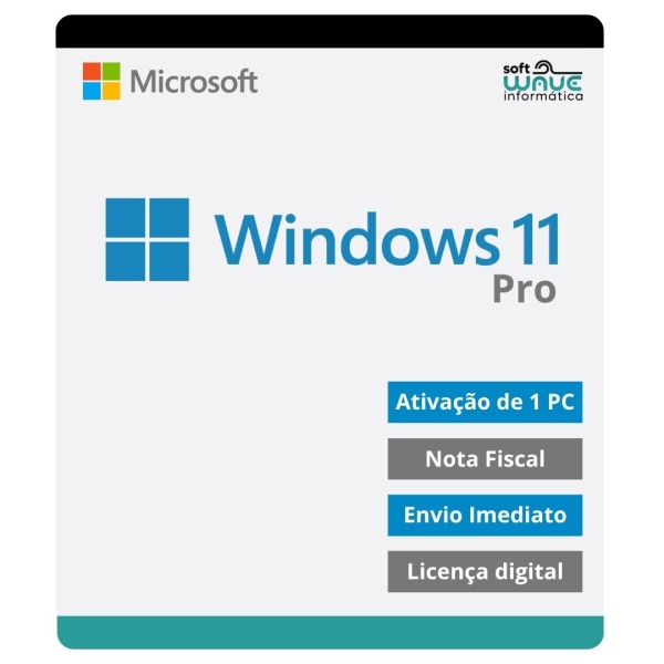 Windows 11 Pro OEM 32/64 Bits - Licença Digital