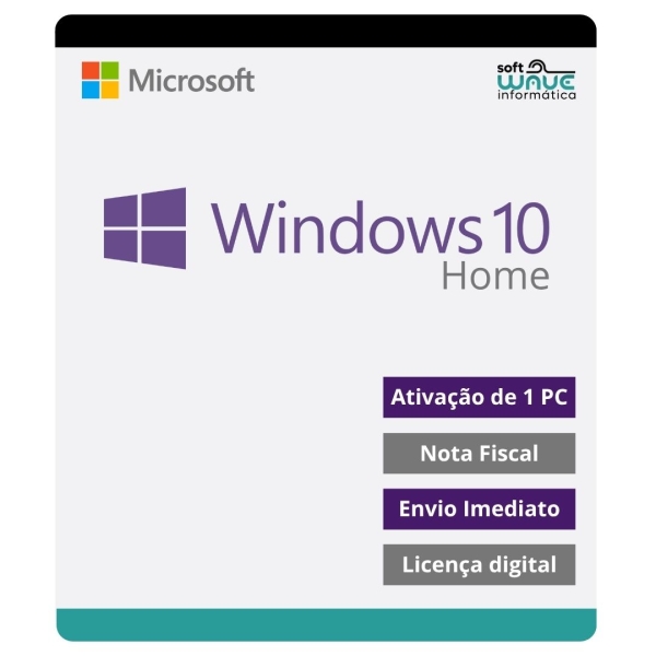 Windows 10 Home OEM 32/64 Bits – Licença Digital