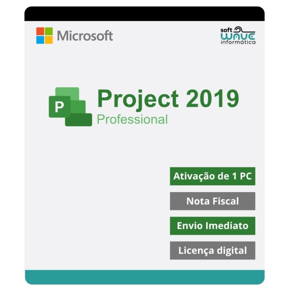 Microsoft Project 2019 Professional - Licença Digital