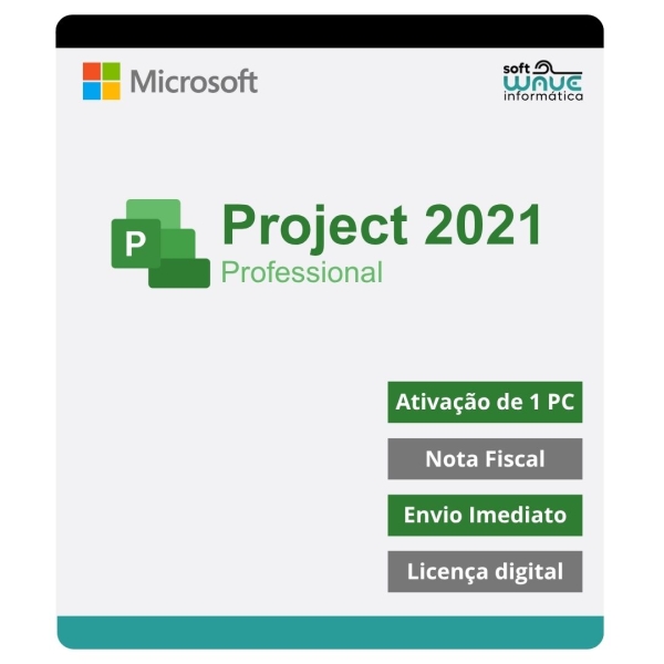 Microsoft Project 2021 Professional - Licença Digital