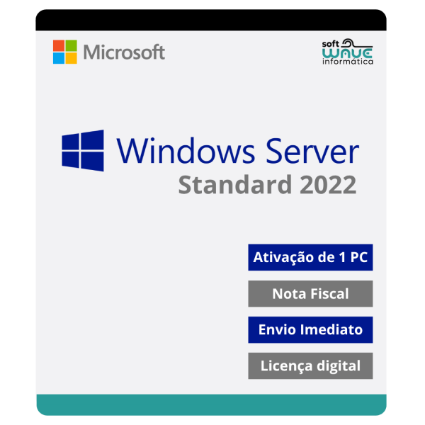 Windows Server 2022 Standard - Licença Digital